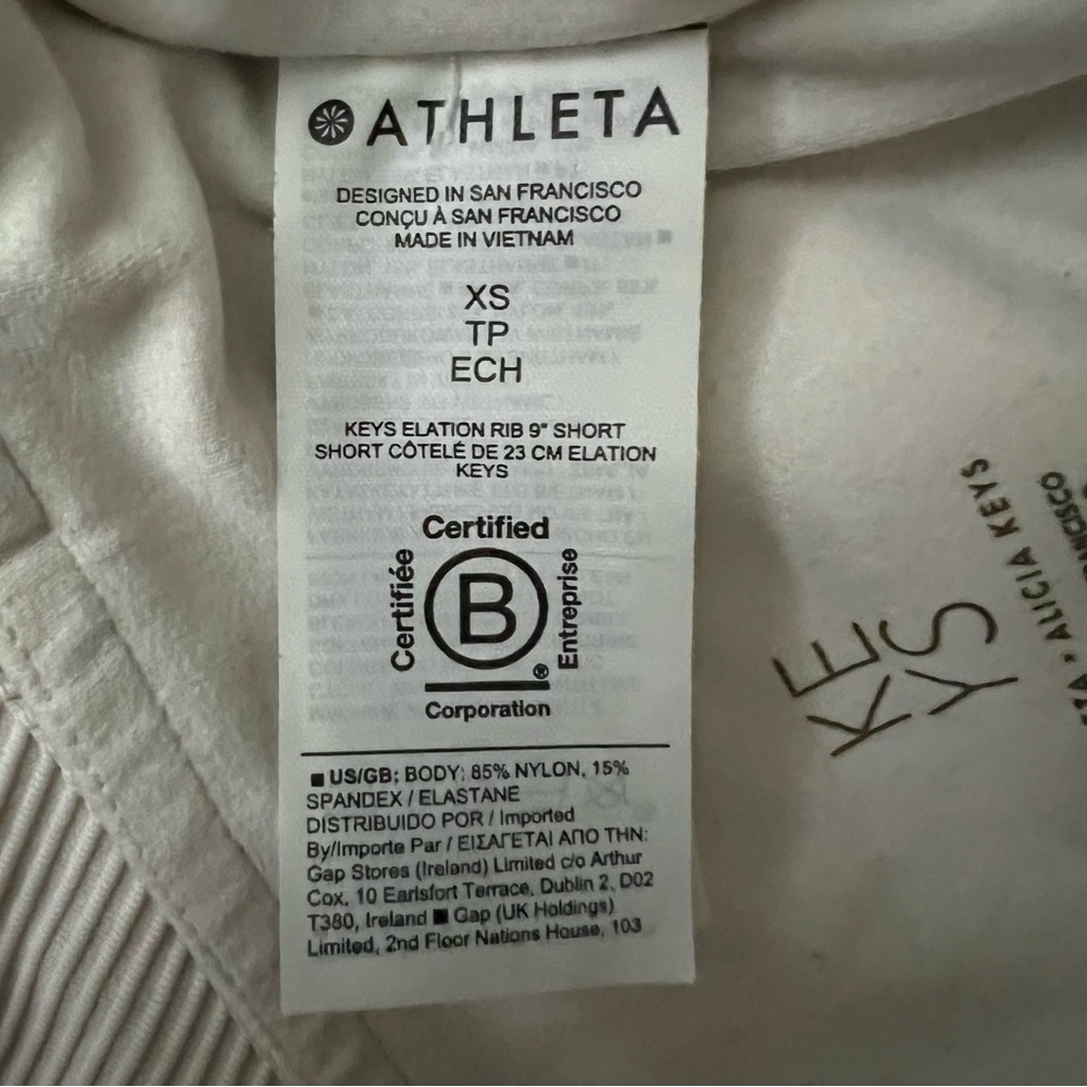 Athleta + Alicia Keys Elation 9” Compression Bike Shorts Size XS - Picture 3 of 6